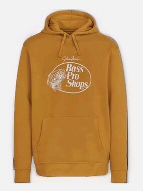 Bass Pro Shops Men's Hooded Pullover Sweatshirt - Mustard